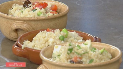 Bourghol with Shrimp