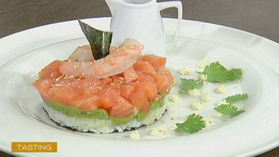 sushi cake 