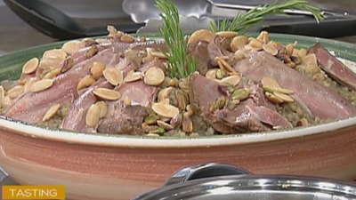 لحمة الغنم مع الفريكة