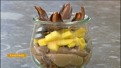 Chocolate and Mango mousse