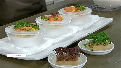 Marinated Salmon on Ice