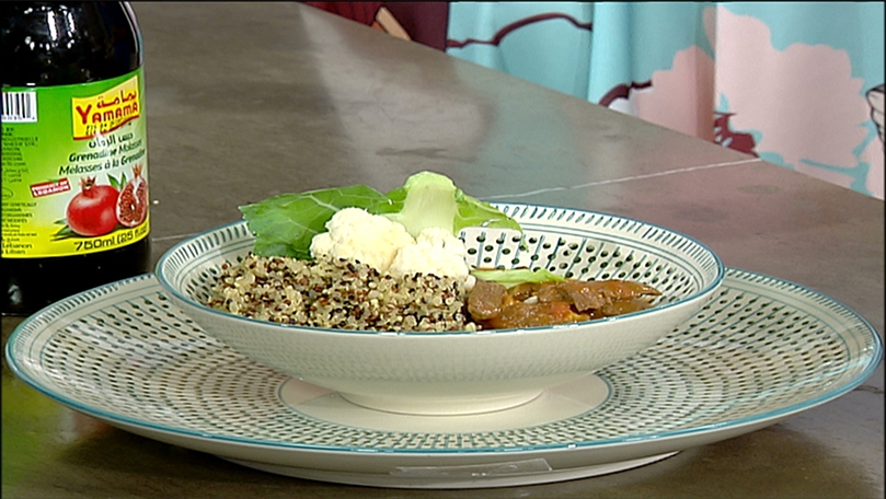 Meat With Curry And Quinoa