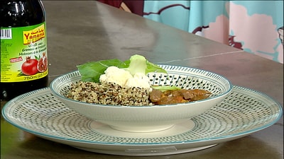 Meat With Curry And Quinoa