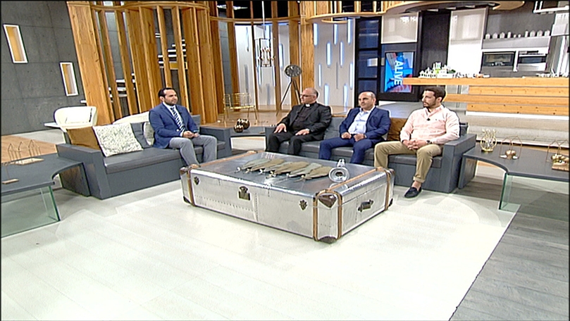 الأب شكرالله شهوان - شربل مسلم - د خليل الخوري - مسيرة من تلت حريصا إلى قلب يسوع في الشوف 
