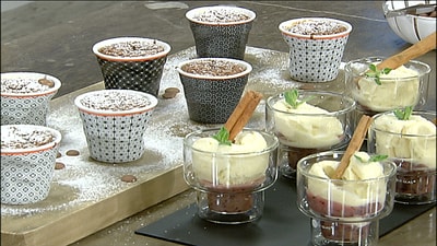 Molten Cake with Cinnamon