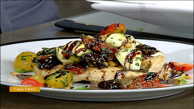 Pesto chicken and mozzarella