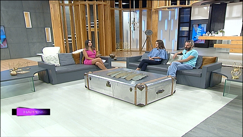 المخرج زاهر قيس - الممثلة أيلينا سليم - مسرحية إضراب الحرامية