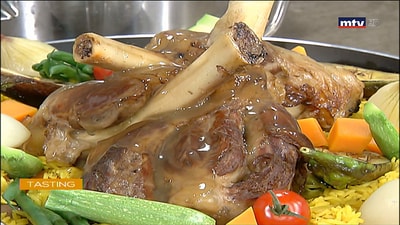 Lamb shanks with saffron