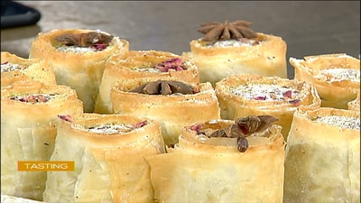  Baklawa with walnuts and chocolate