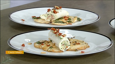 chicken breast with mozzarella sheet roll