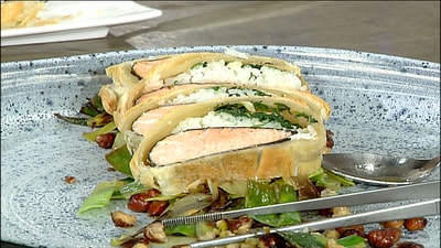 Culpiac with salmon