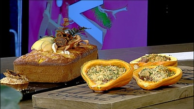 Mushroom Stuffed Pumpkin
