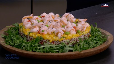 Prawns and quinoa salad