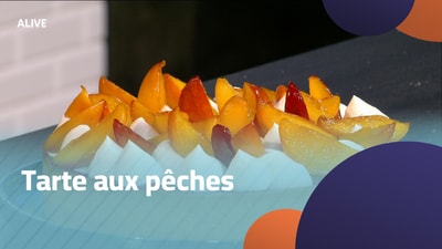 Tarte aux pêches