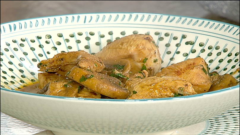 شوربة الثوم - دجاج بالفطر