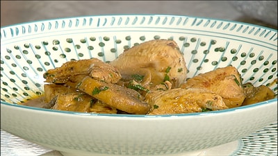 Garlic Soup - Mushroom Chicken