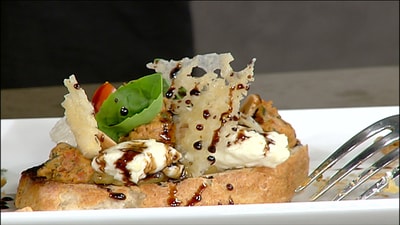Apple & Cheese Bruschetta