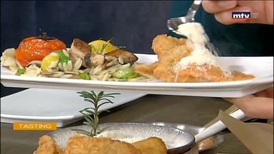 Calf Scallop with Milanese Sauce