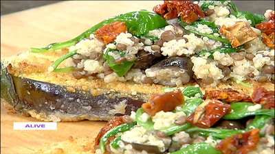 Eggplant Pane With Quinoa