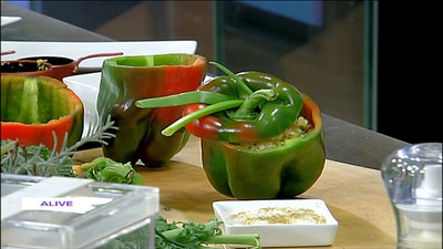 Pepper stuffed with couscous