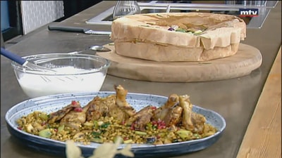 Chicken with wheat