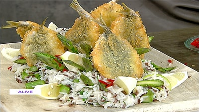 Fish escaloppe with herbs