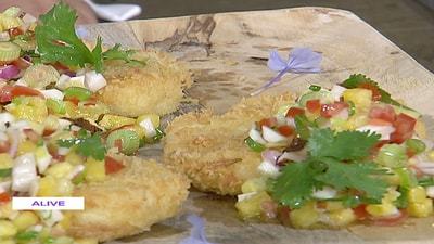 Cauliflower with pineapple sauce