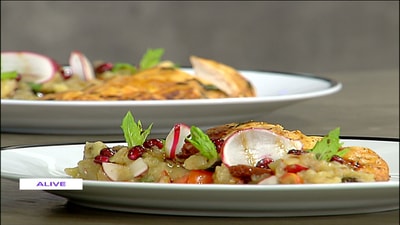 Eggplant chicken