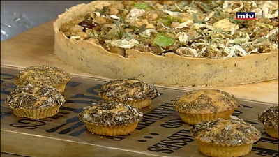 Cupcake with thyme