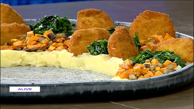 Chicken with spinach 