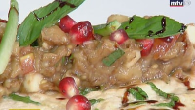 Chicken breast with eggplant