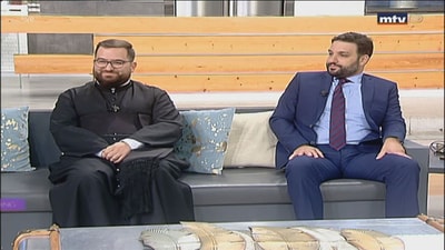 Father Eid Bou Rached - Imad Al Khazen - اليوببل المئوي لكنيسة سيدة الدر في المختارة
