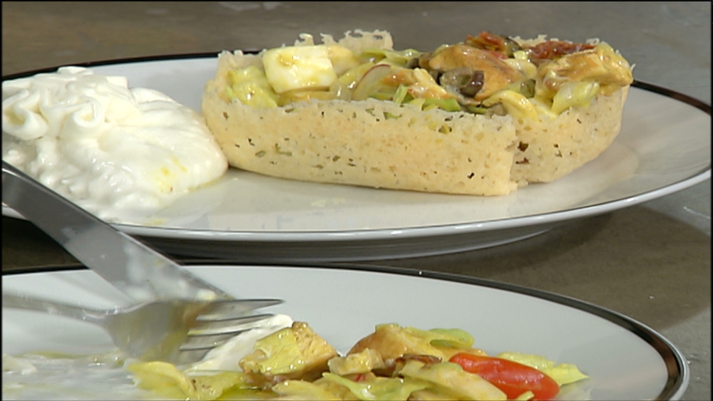 سلطة جبنة بوراتا