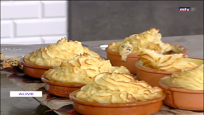 Potato Souffle With Mushroom And Bacon