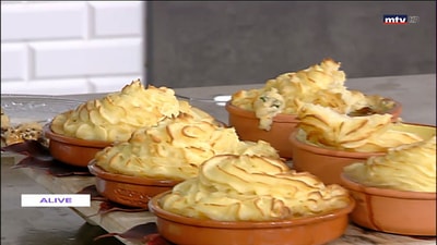 Potato Souffle With Mushroom And Bacon