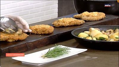 Escalope with Roquefort Sauce