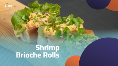 لفائف بريوش بالروبيان