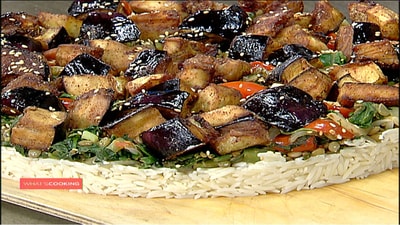 Rice and lentil cake