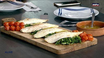 Fish with lemon and capers