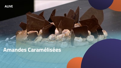 اللوز المكرمل