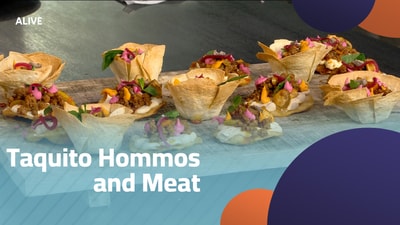 Taquito Hommos and Meat