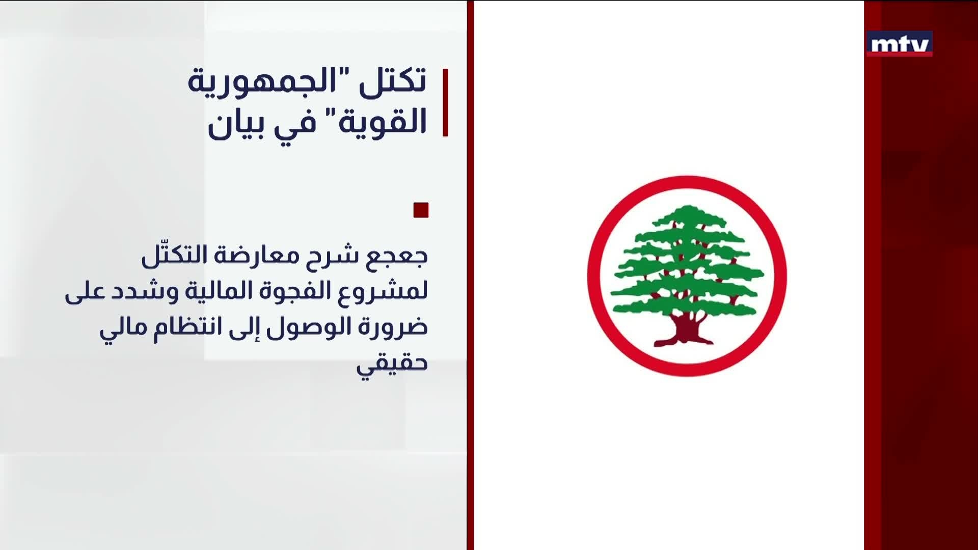 تكتل "الجمهورية القوية" في بيان