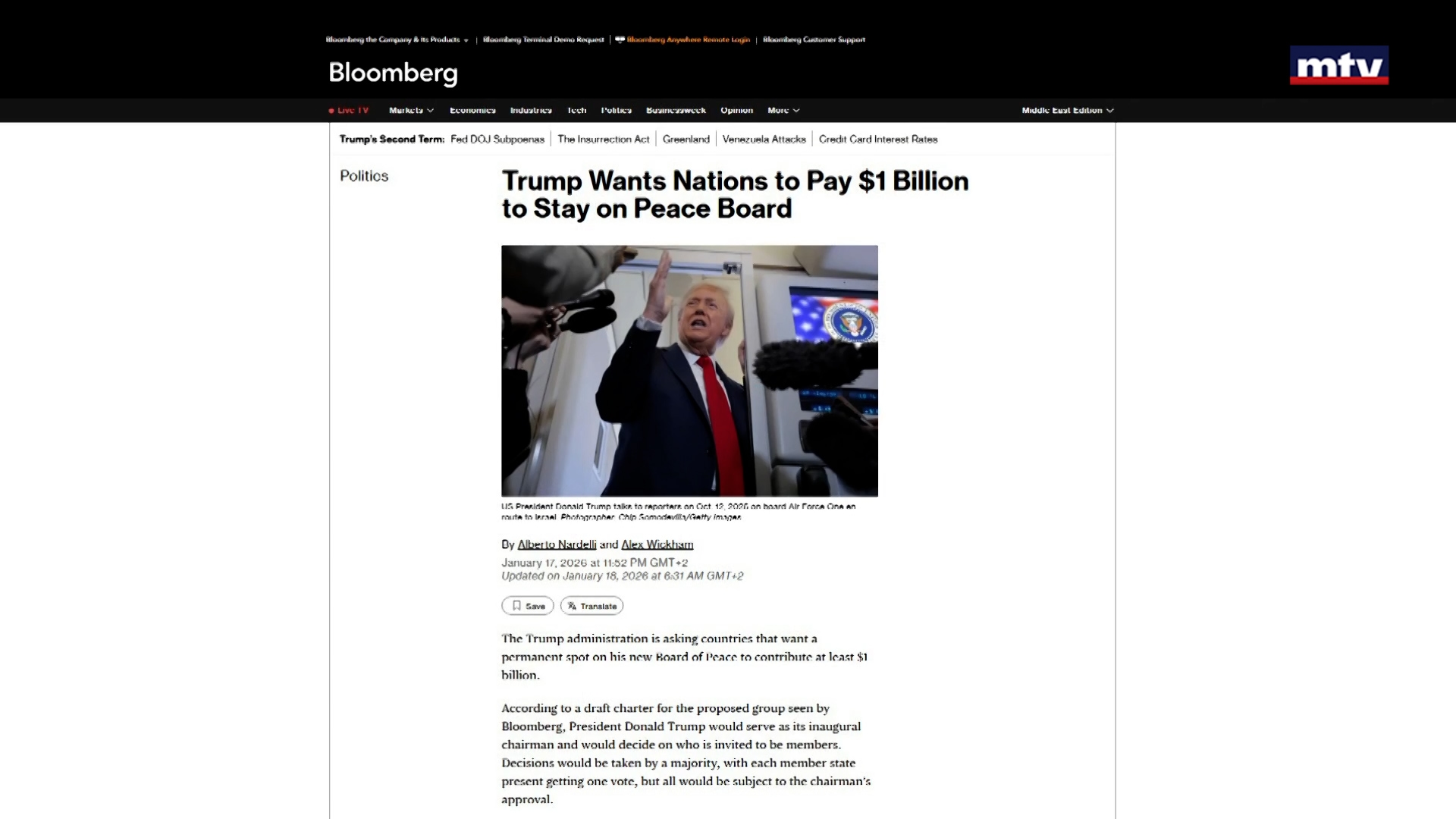 مجلس السلام في غزة