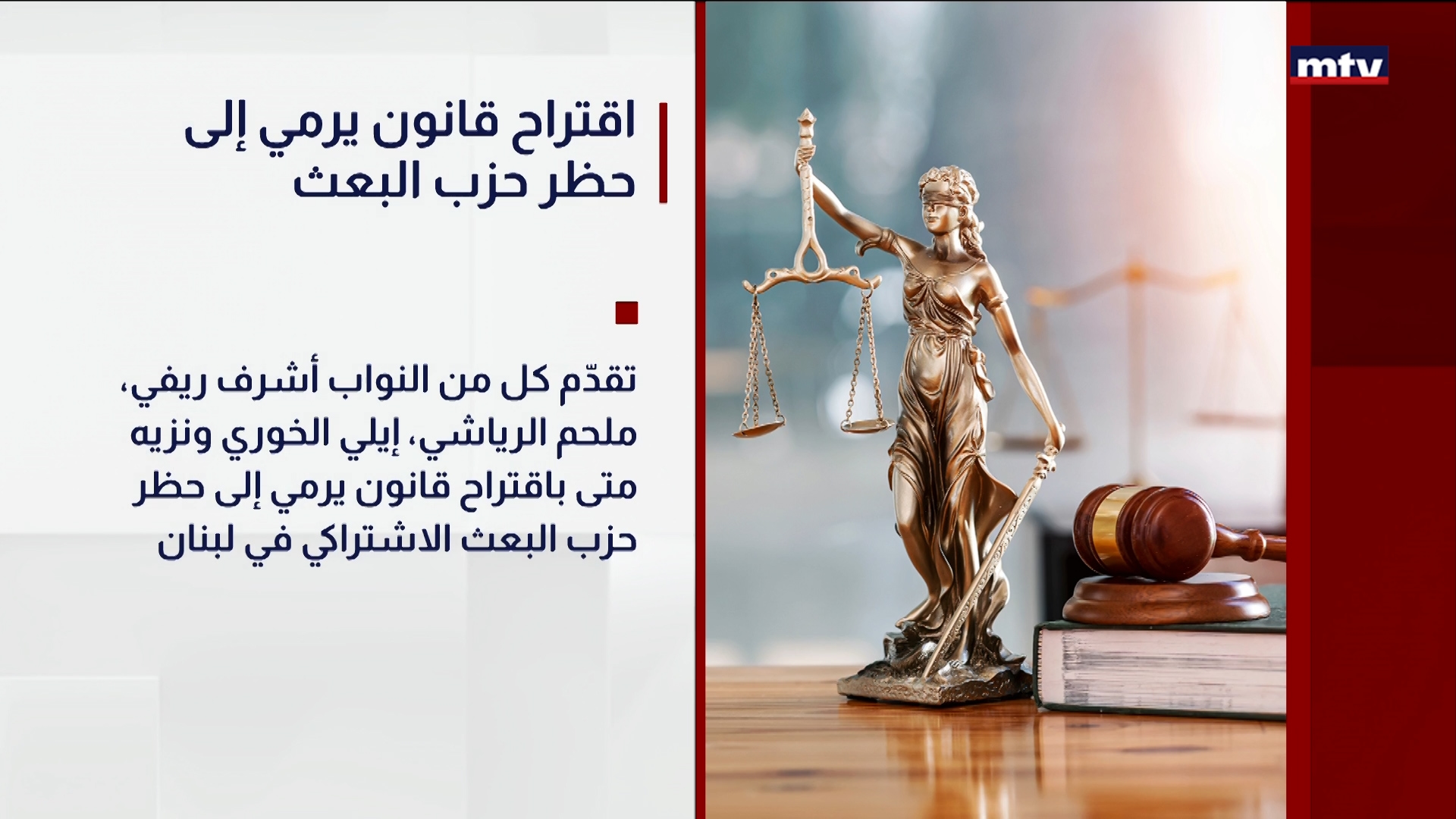 اقتراح قانون يرمي إلى حظر حزب البعث