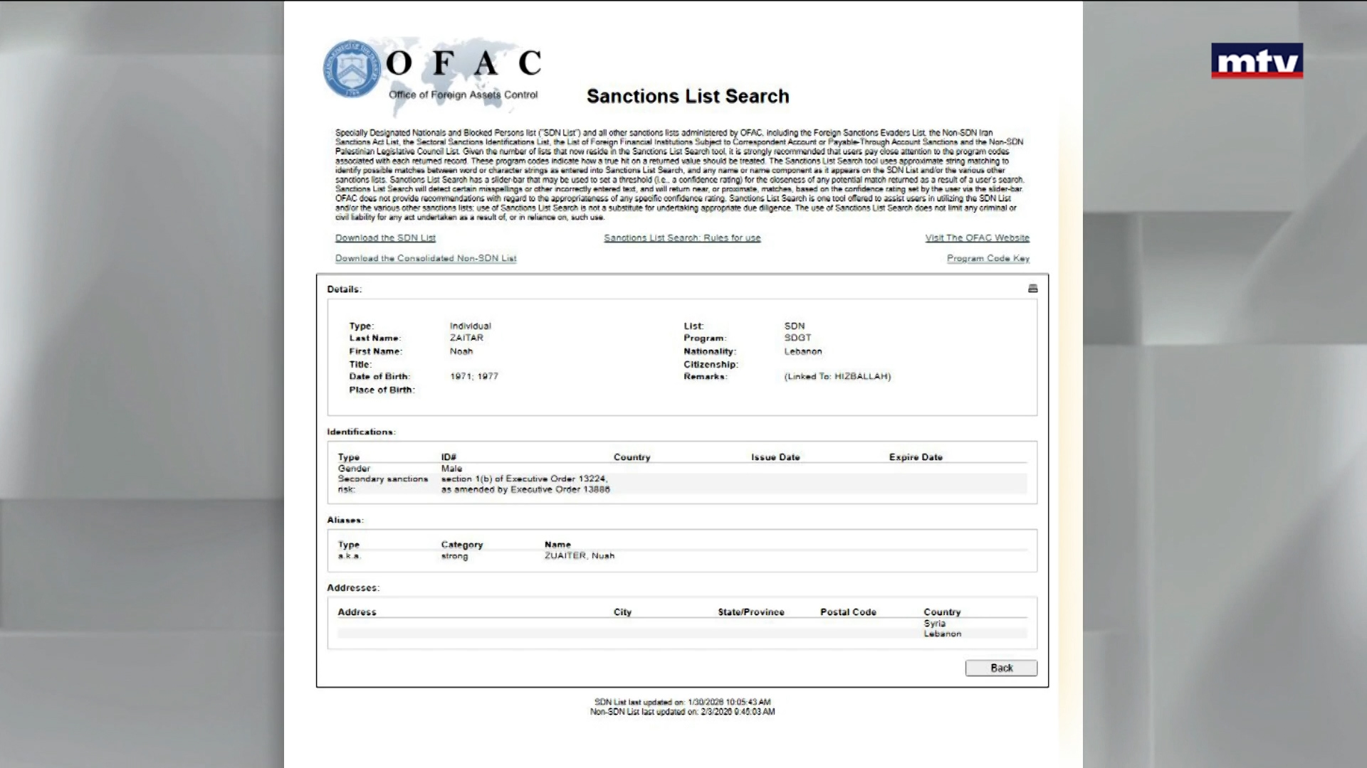 ملف بارون المخدرات نوح زعيتر