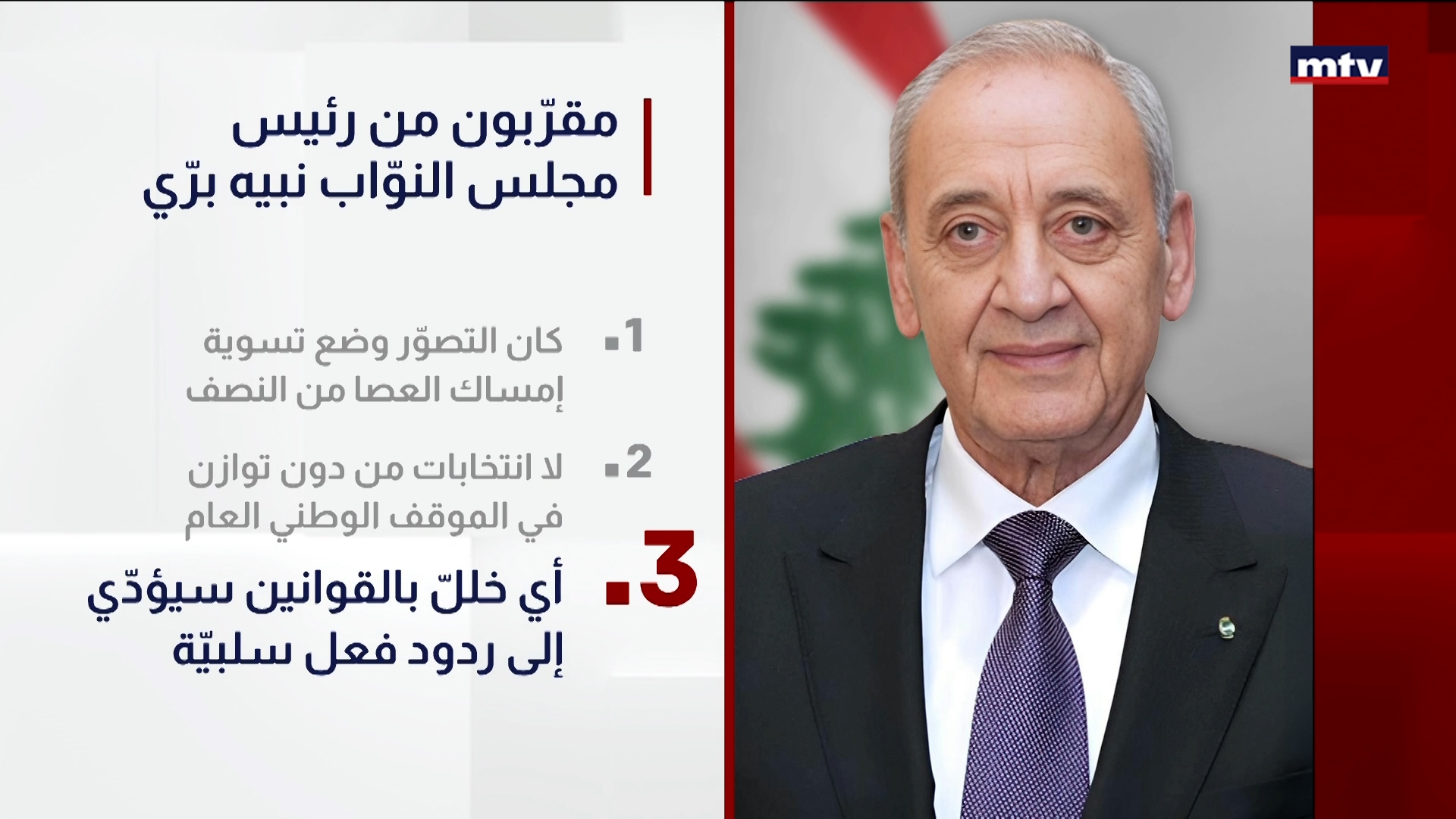 مقرّبون من رئيس مجلس النوّاب نبيه برّي