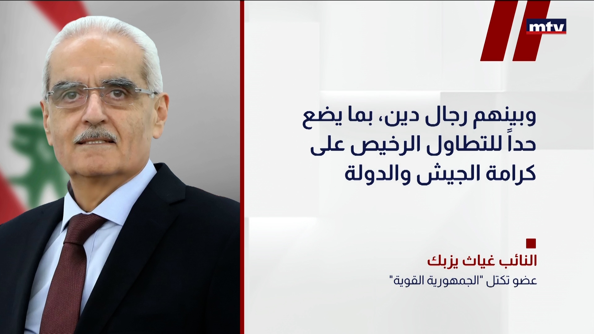 مواقف النائب غياث يزبك