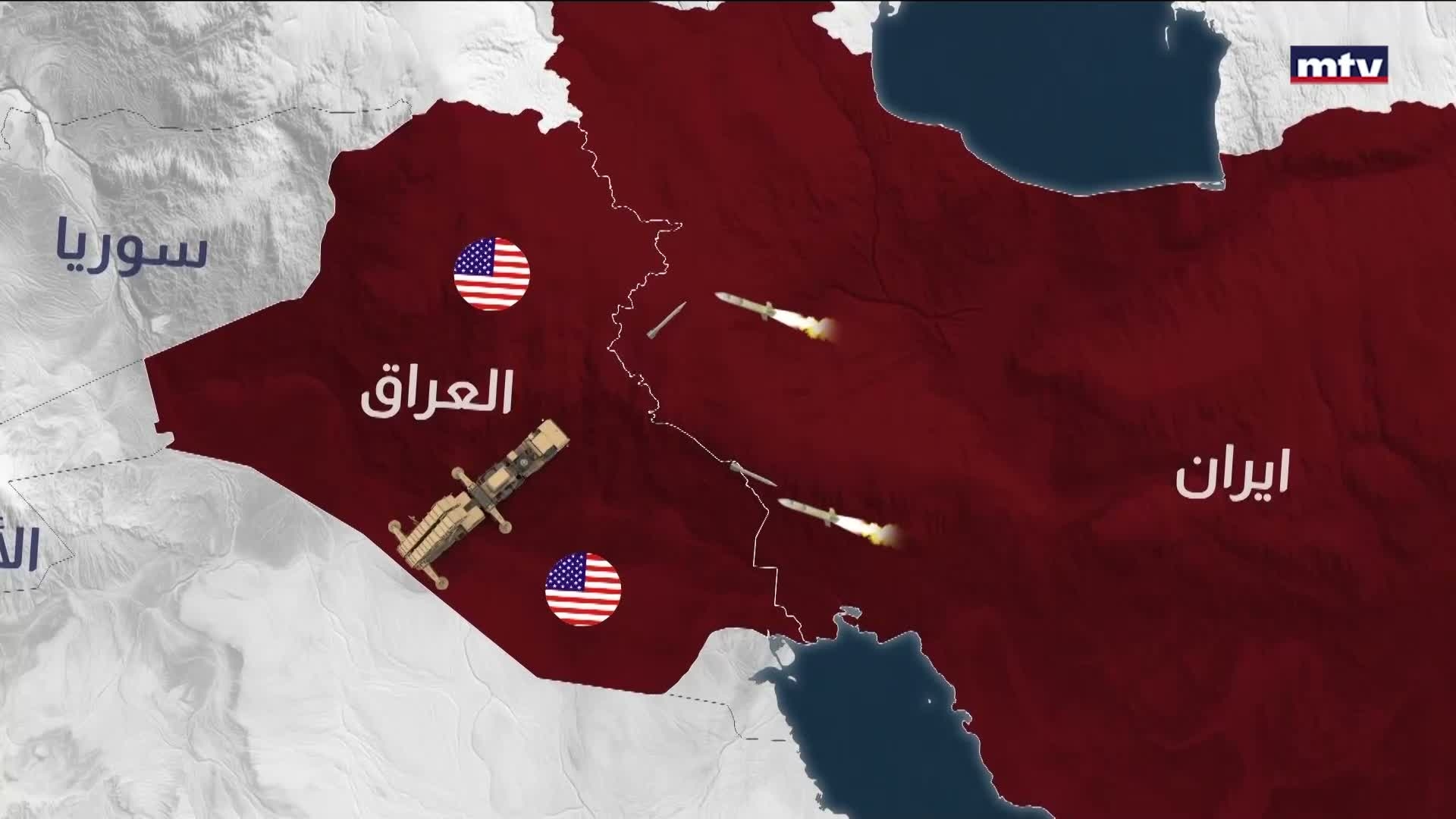 الصاروخ الإيراني في رحلة الموت قبل أن يصل الهدف