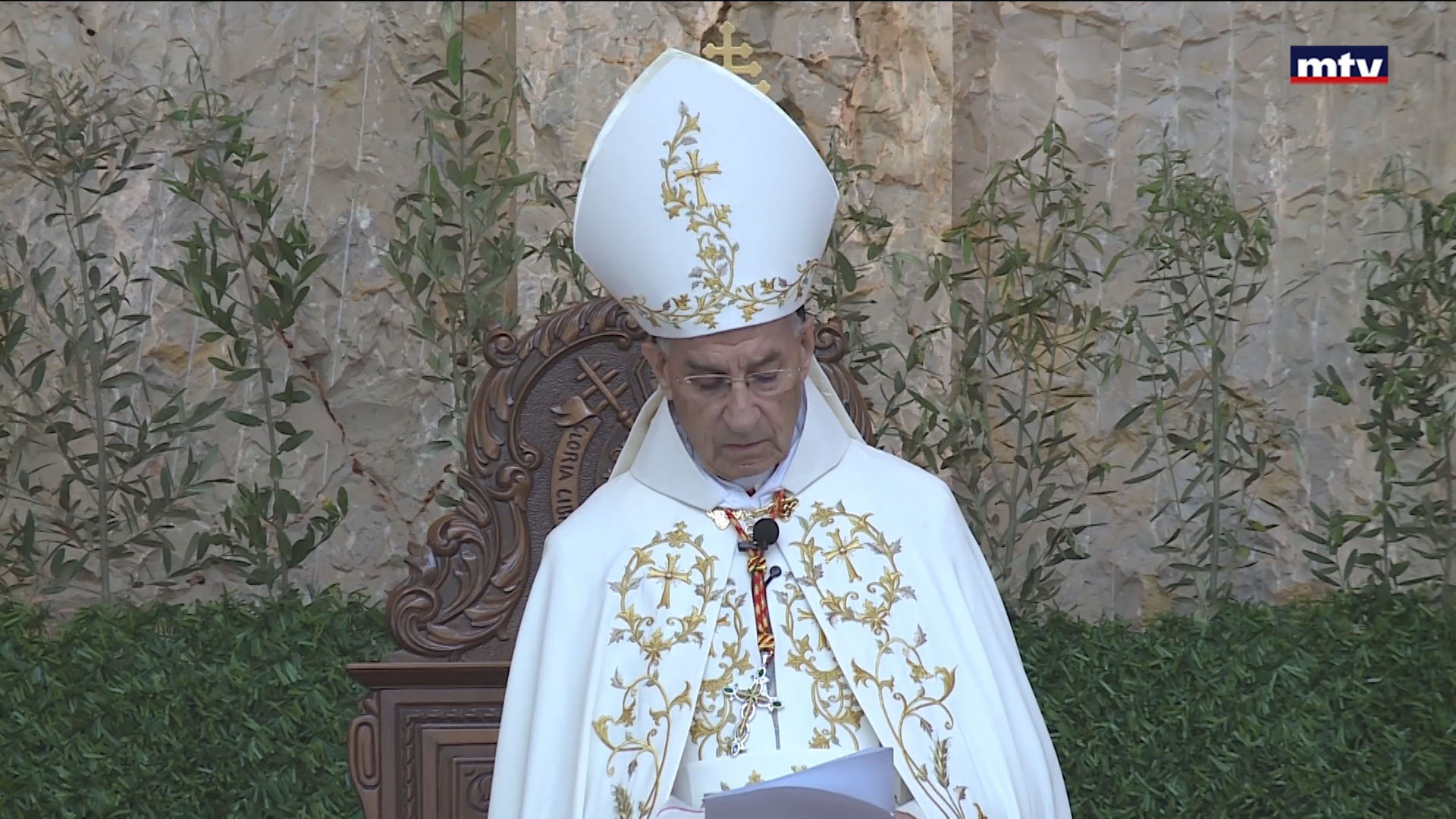 قداس أحد الشعانين في بكركي