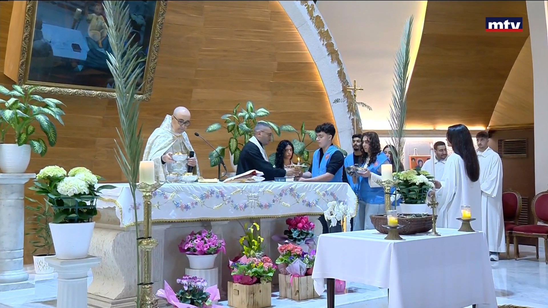 احد الشعانين في كنيسة السيدة -الزلقا